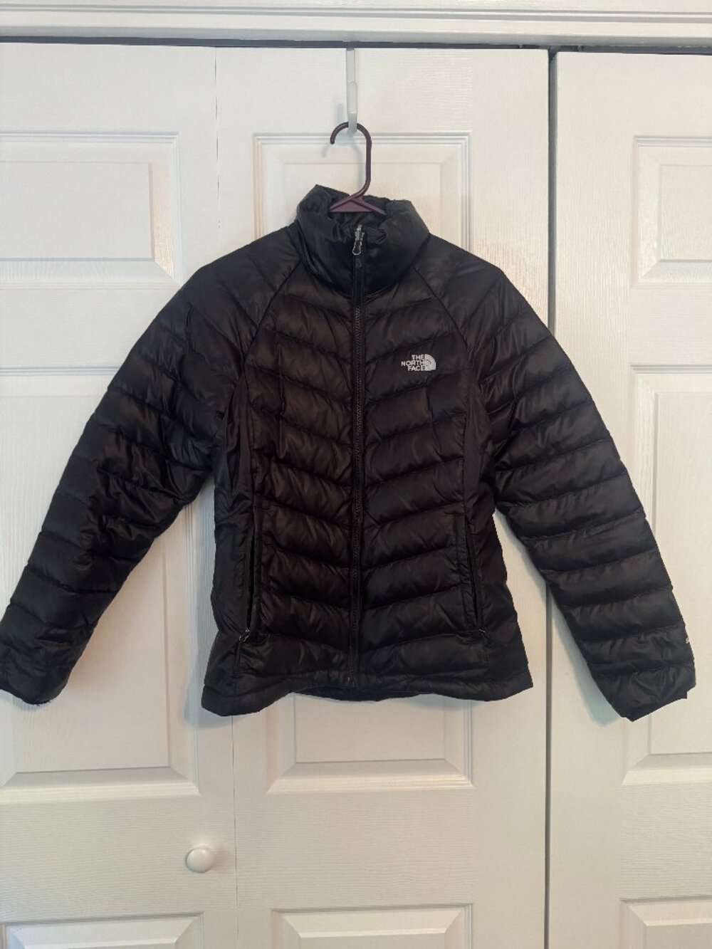 North Face Long Sleeve Black Puffer Jacket